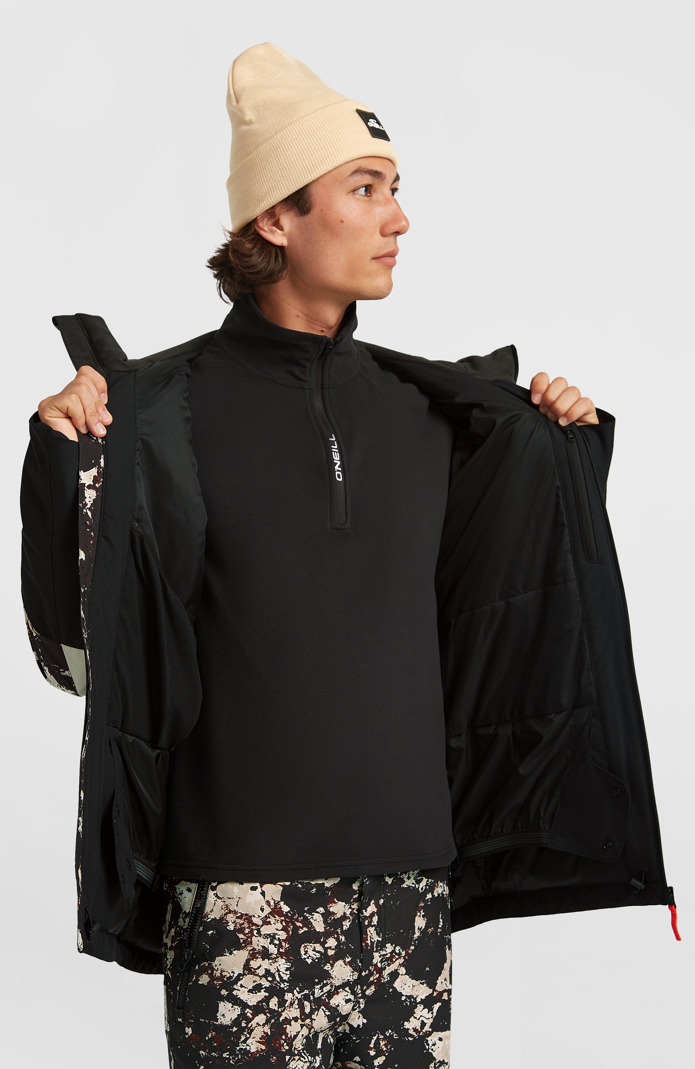 FWC'Cruz Triple Snow Jacket Men - Black/Beige Quarry