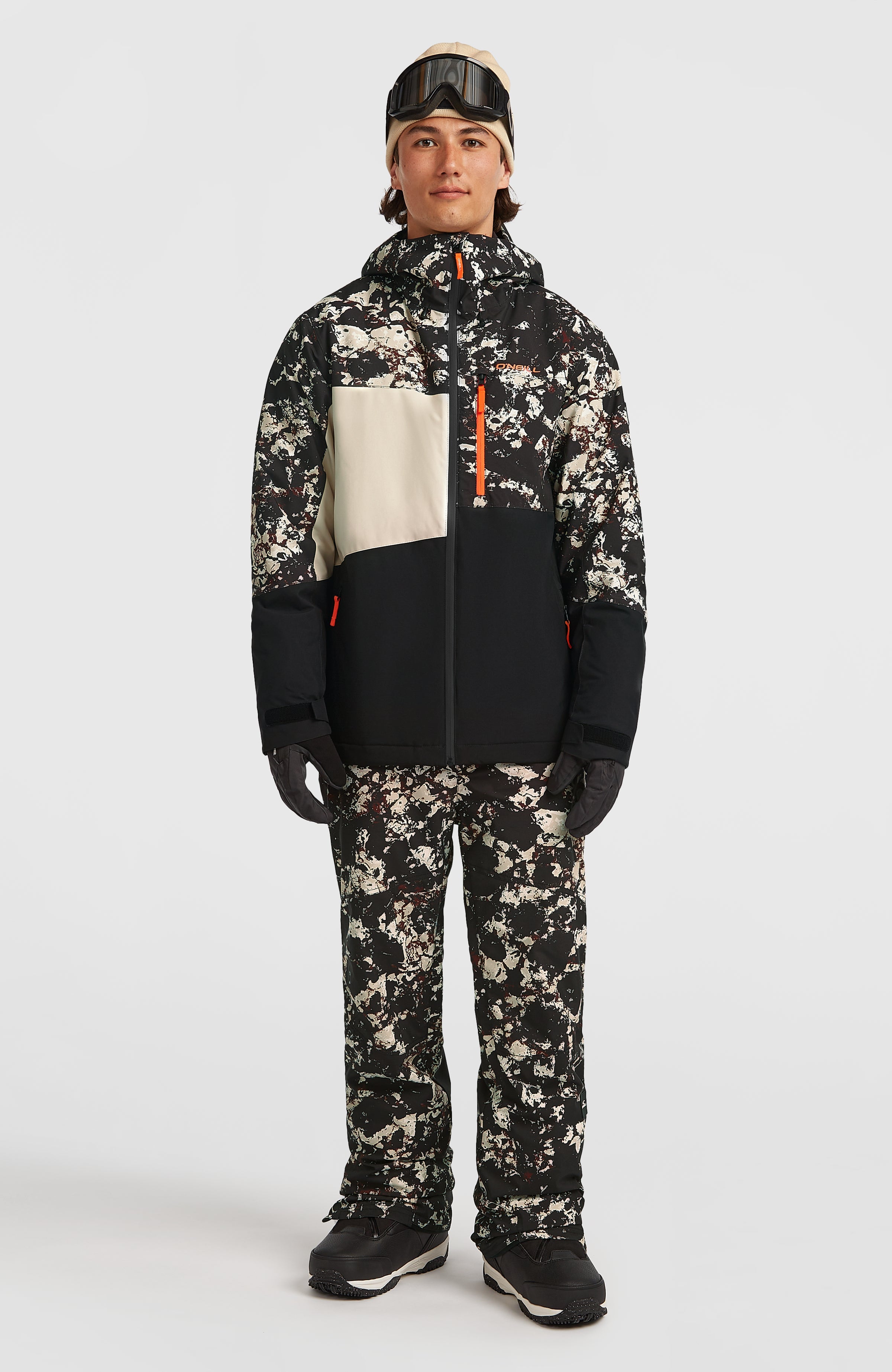 FWC'Cruz Triple Snow Jacket Men - Black/Beige Quarry
