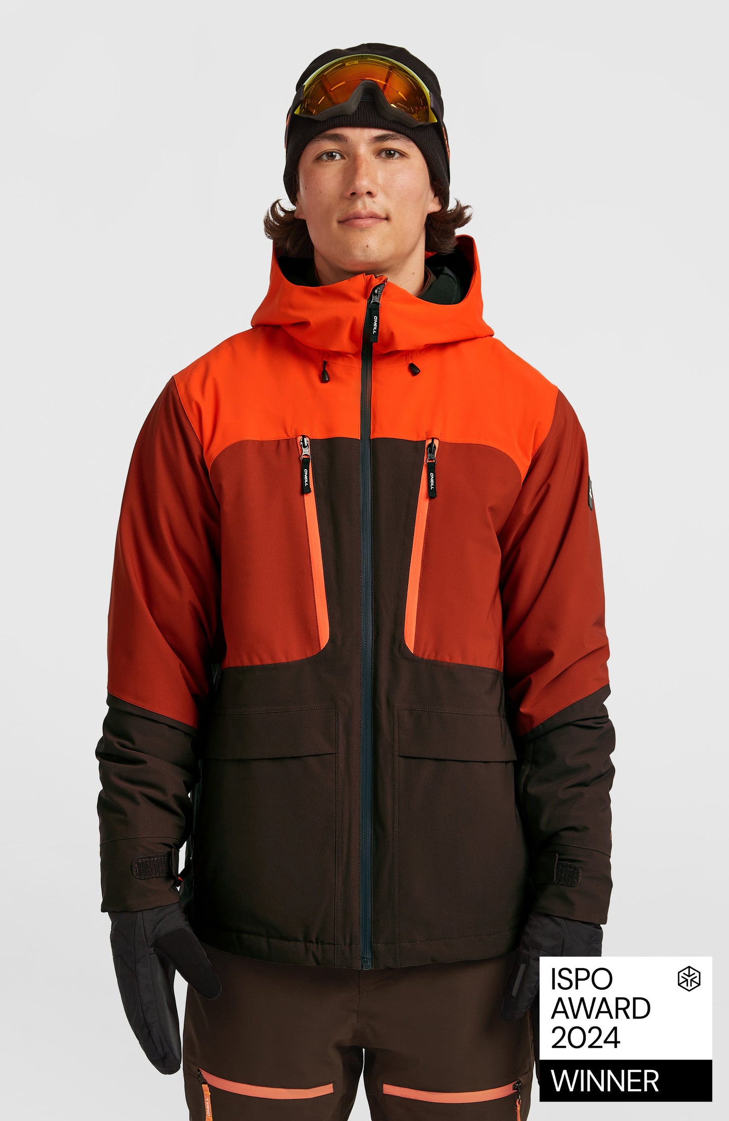 FWC’Peak Fire Snow Jacket Men - Flame Colour Block