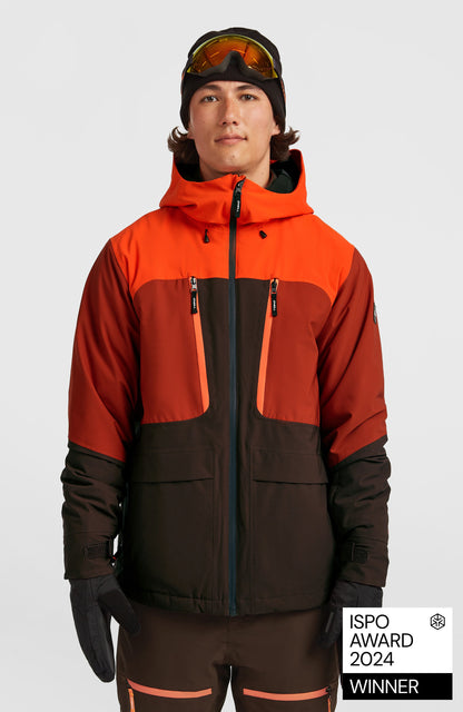 FWC’Peak Fire Snow Jacket Men - Flame Colour Block