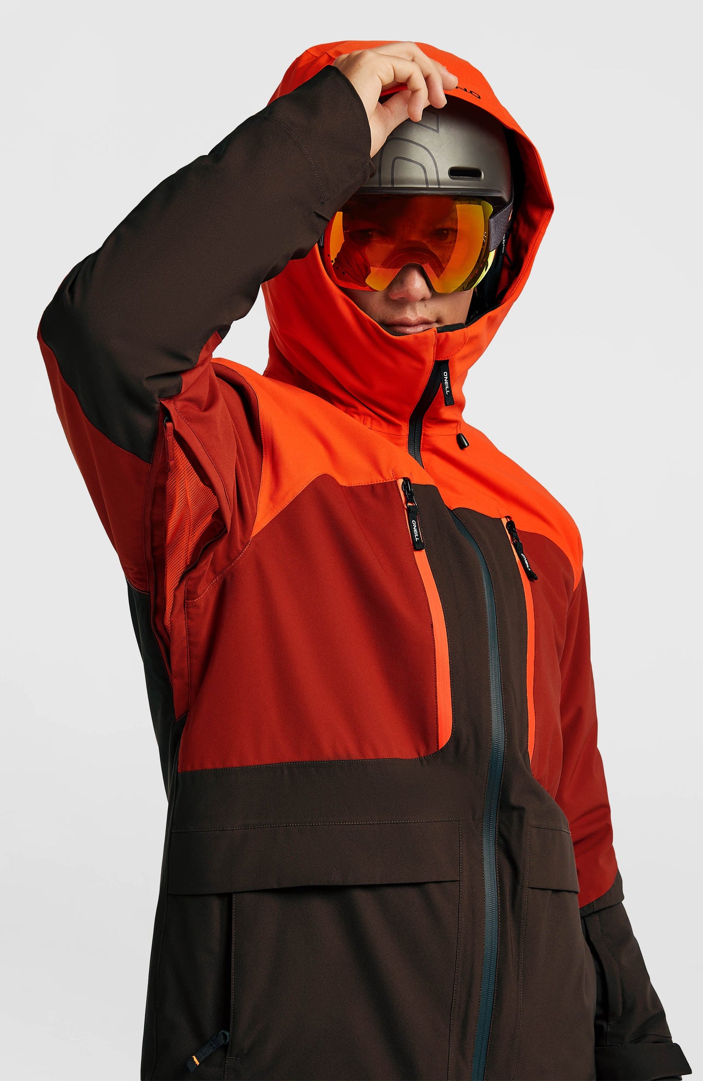 FWC’Peak Fire Snow Jacket Men - Flame Colour Block