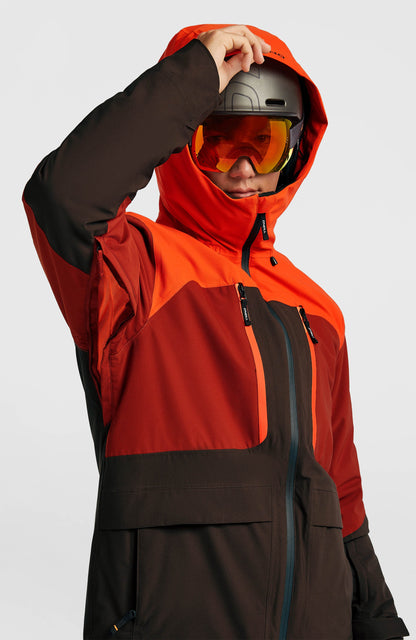 FWC’Peak Fire Snow Jacket Men - Flame Colour Block