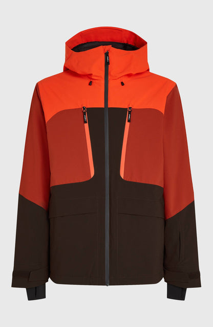 FWC’Peak Fire Snow Jacket Men - Flame Colour Block