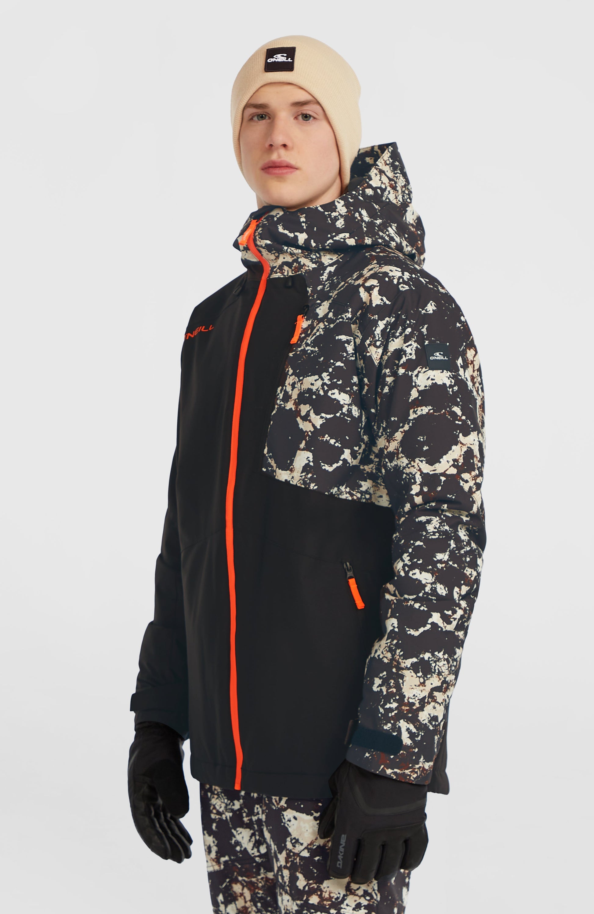 FWC'Cruz Block Snow Jacket Men - Black/Beige Quarry