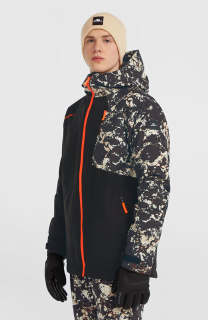 FWC'Cruz Block Snow Jacket Men - Black/Beige Quarry