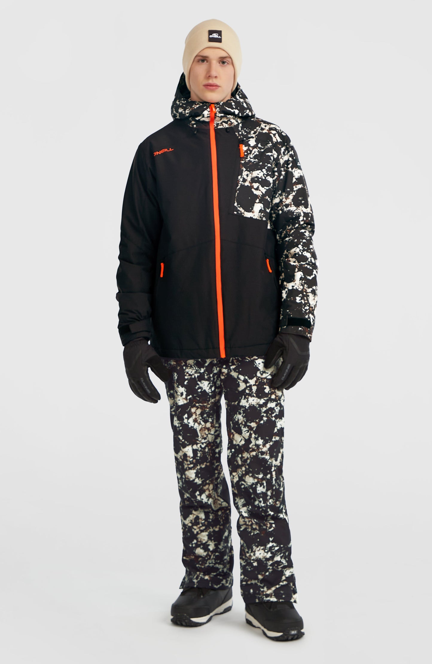 FWC'Cruz Block Snow Jacket Men - Black/Beige Quarry