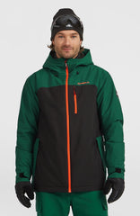 FWC'Cruz Duo Snow Jacket Men - Emerald Envy Colour Block
