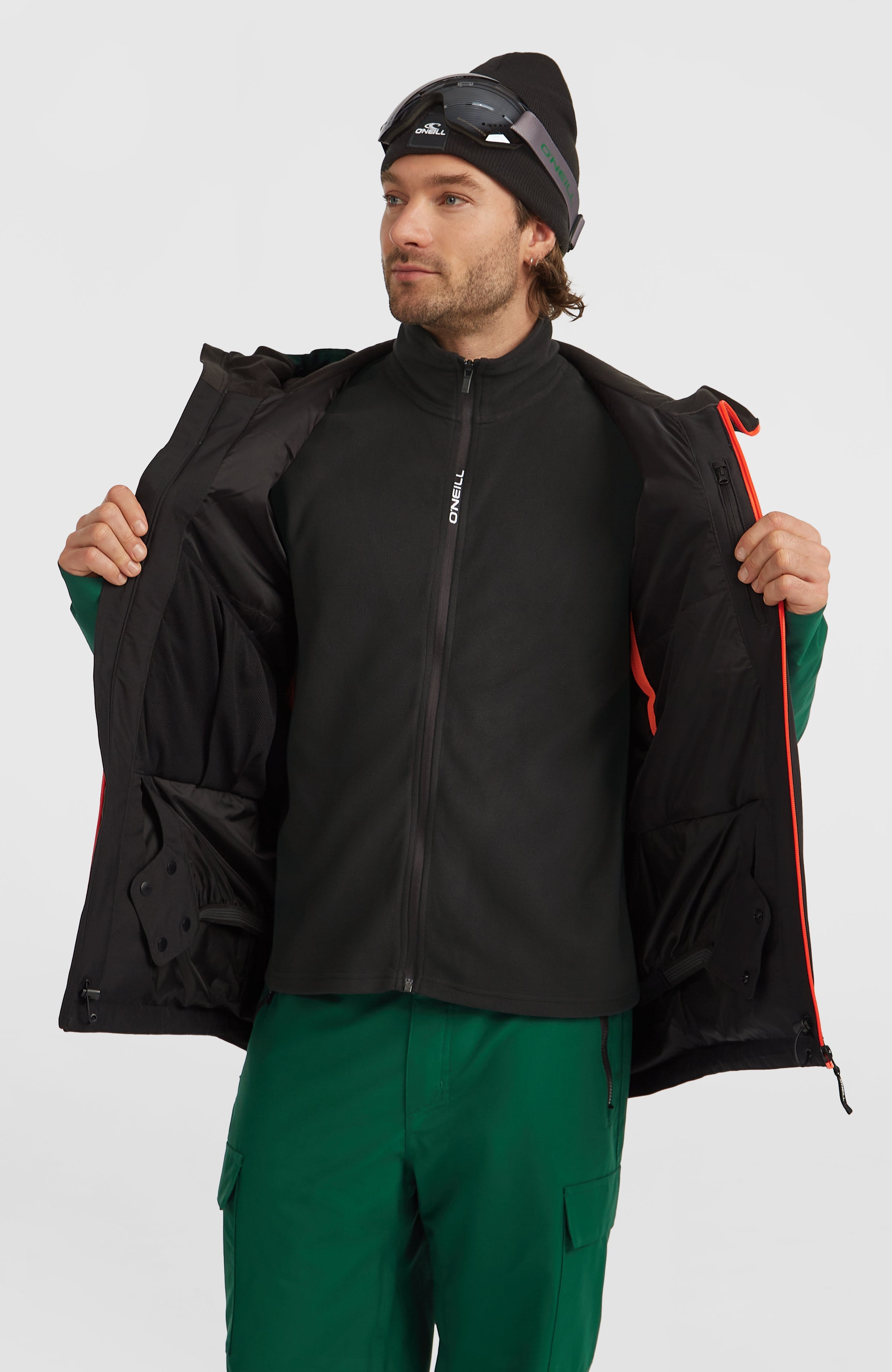FWC'Cruz Duo Snow Jacket Men - Emerald Envy Colour Block