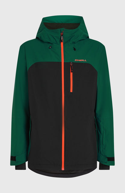 FWC'Cruz Duo Snow Jacket Men - Emerald Envy Colour Block
