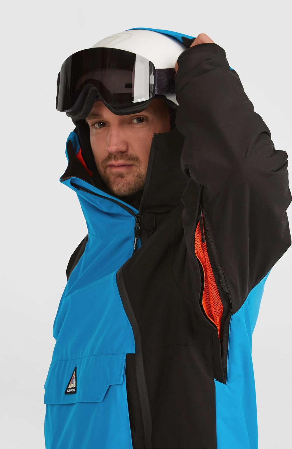 FWC'Play Asymmetric Snow Jacket Men - Ocean Melody Colour Block