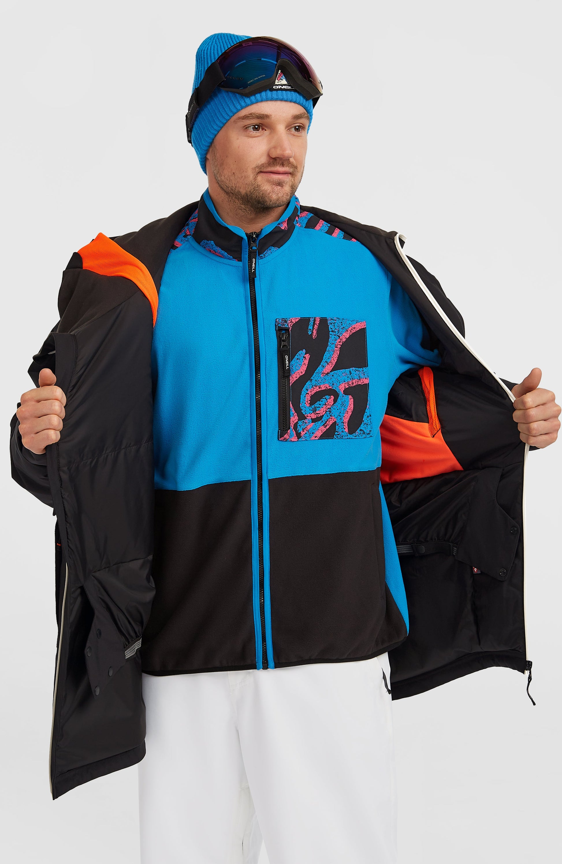 FWC'Play Asymmetric Snow Jacket Men - Black Out
