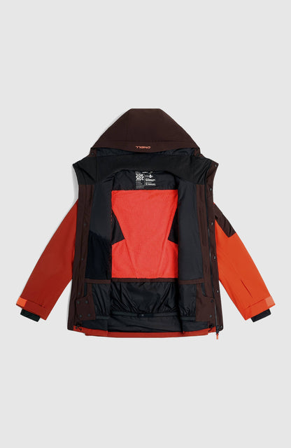 FWC'Peak Pro Snow Jacket Men - Bonfire Colour Block