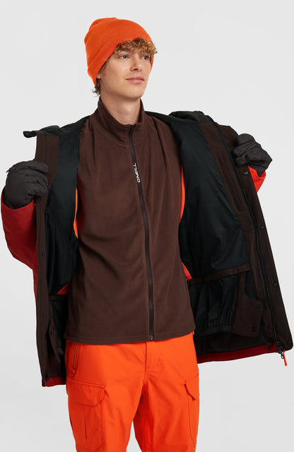 FWC'Peak Pro Snow Jacket Men - Bonfire Colour Block