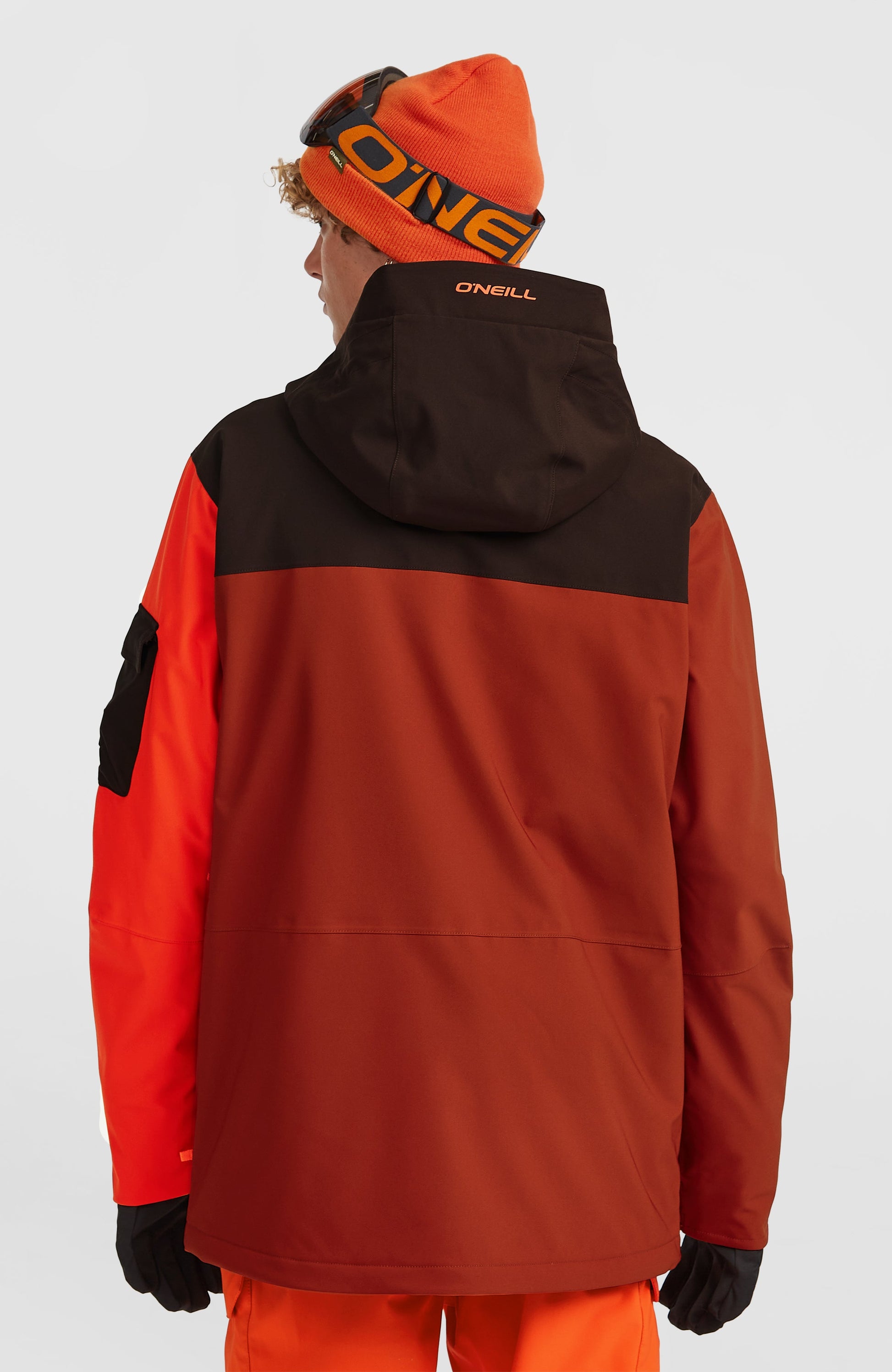 FWC'Peak Pro Snow Jacket Men - Bonfire Colour Block