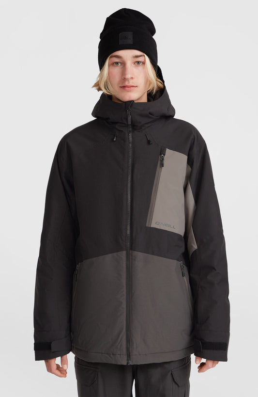 Hammer Block Snow Jacket Men - Black Out Colour Block