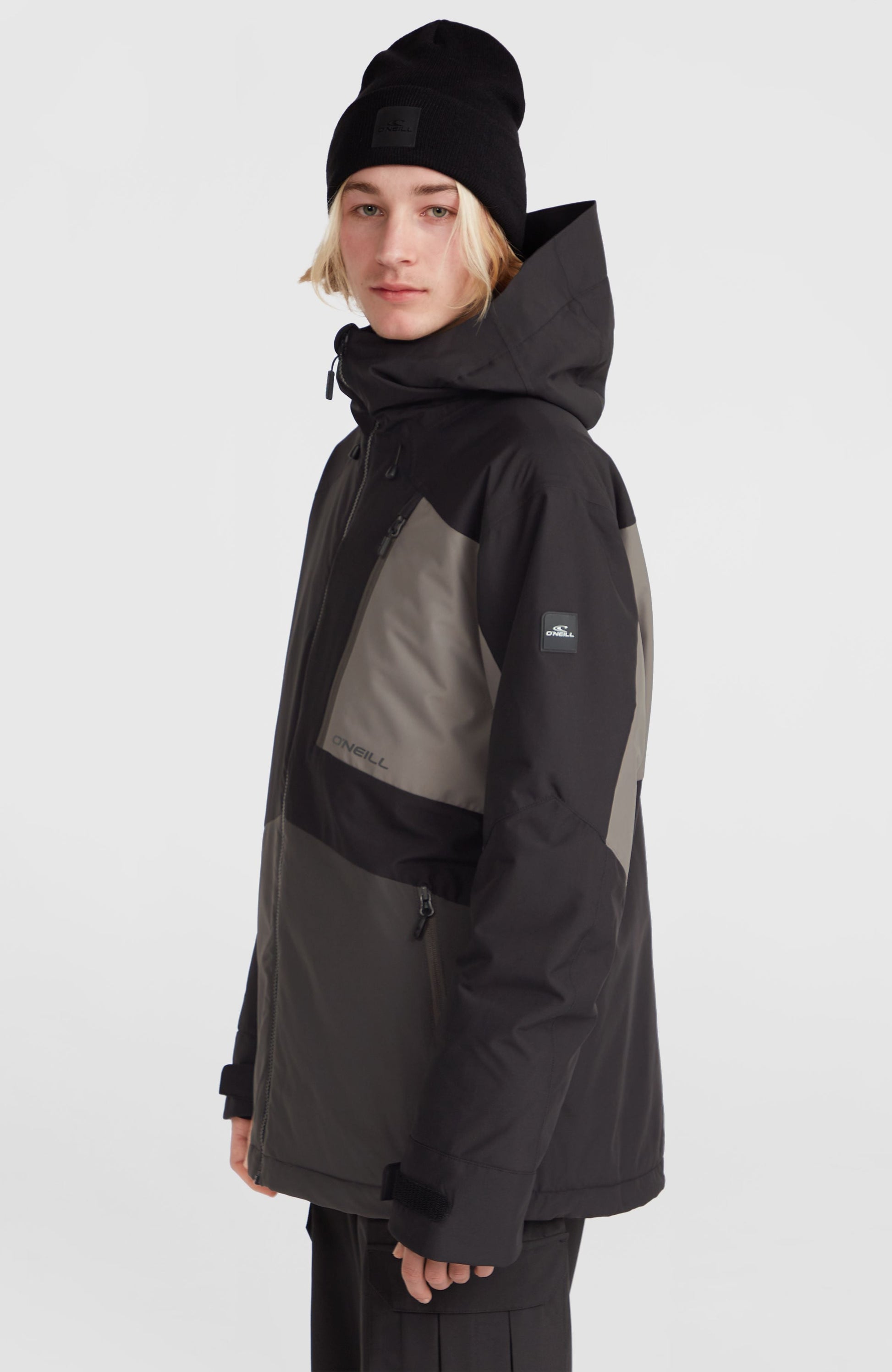 Hammer Block Snow Jacket Men - Black Out Colour Block