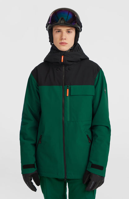 FWC'Peak Snow Jacket Men - Emerald Envy Colour Block