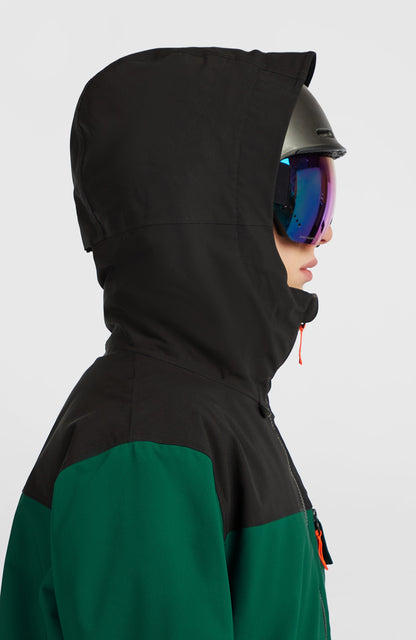 FWC'Peak Snow Jacket Men - Emerald Envy Colour Block