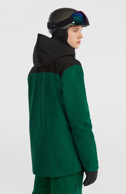 FWC'Peak Snow Jacket Men - Emerald Envy Colour Block