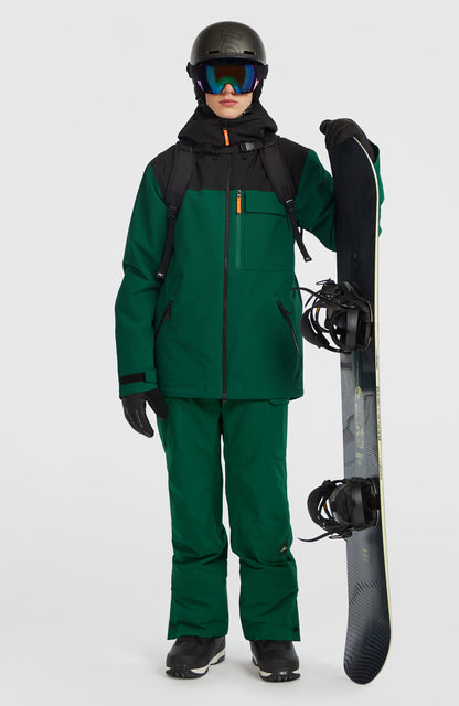FWC'Peak Snow Jacket Men - Emerald Envy Colour Block