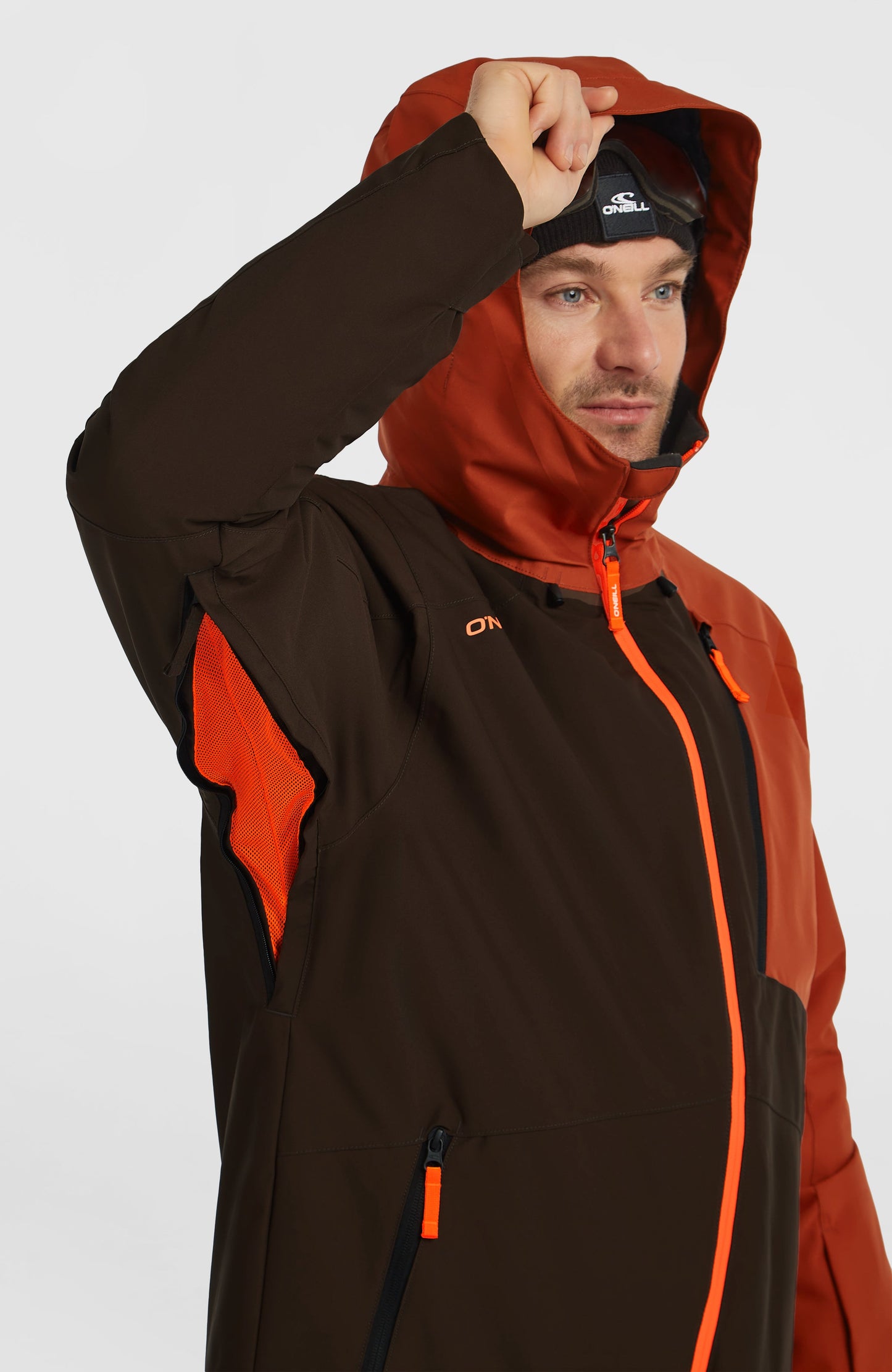 FWC'Cruz Block Snow Jacket Men - Coffee Bean Colour Block