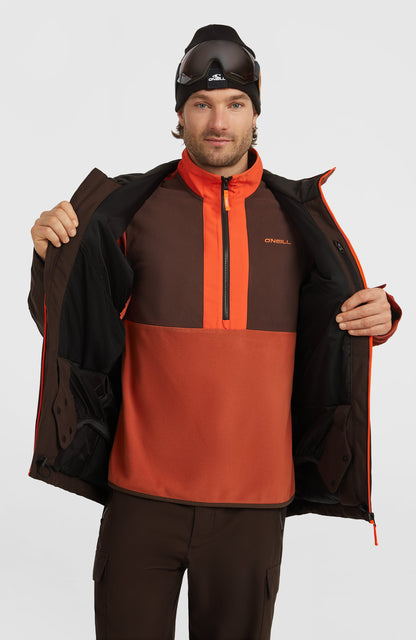FWC'Cruz Block Snow Jacket Men - Coffee Bean Colour Block