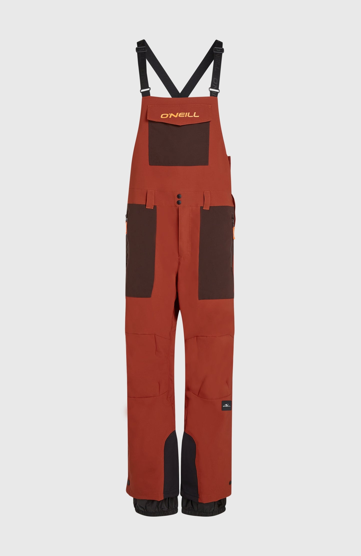 FWC'Peak Bib Snow Pants Men - Bonfire Colour Block