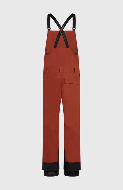 FWC'Peak Bib Snow Pants Men - Bonfire Colour Block