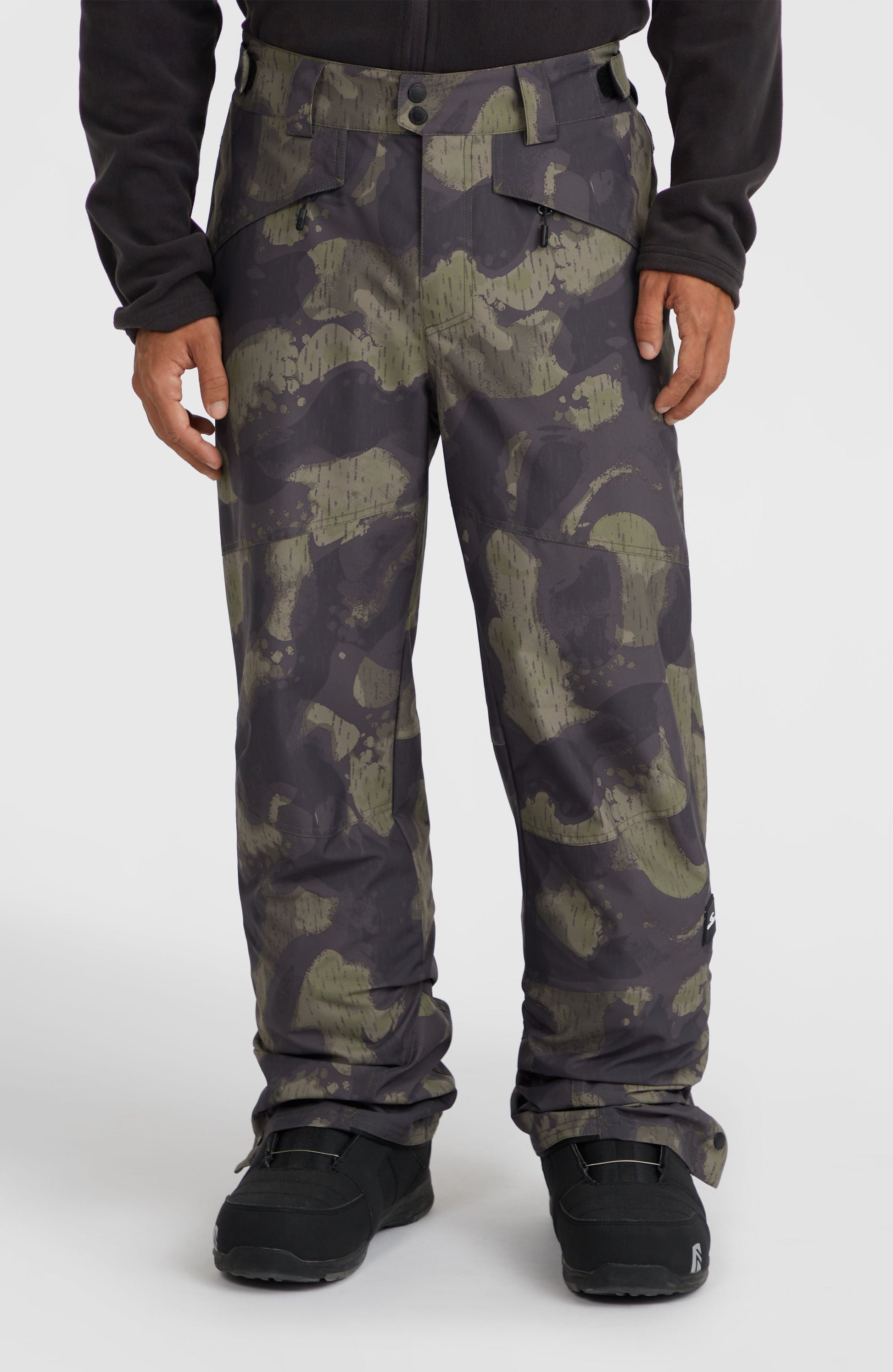 Hammer Regular Snow Pants Men - Black Night Camo
