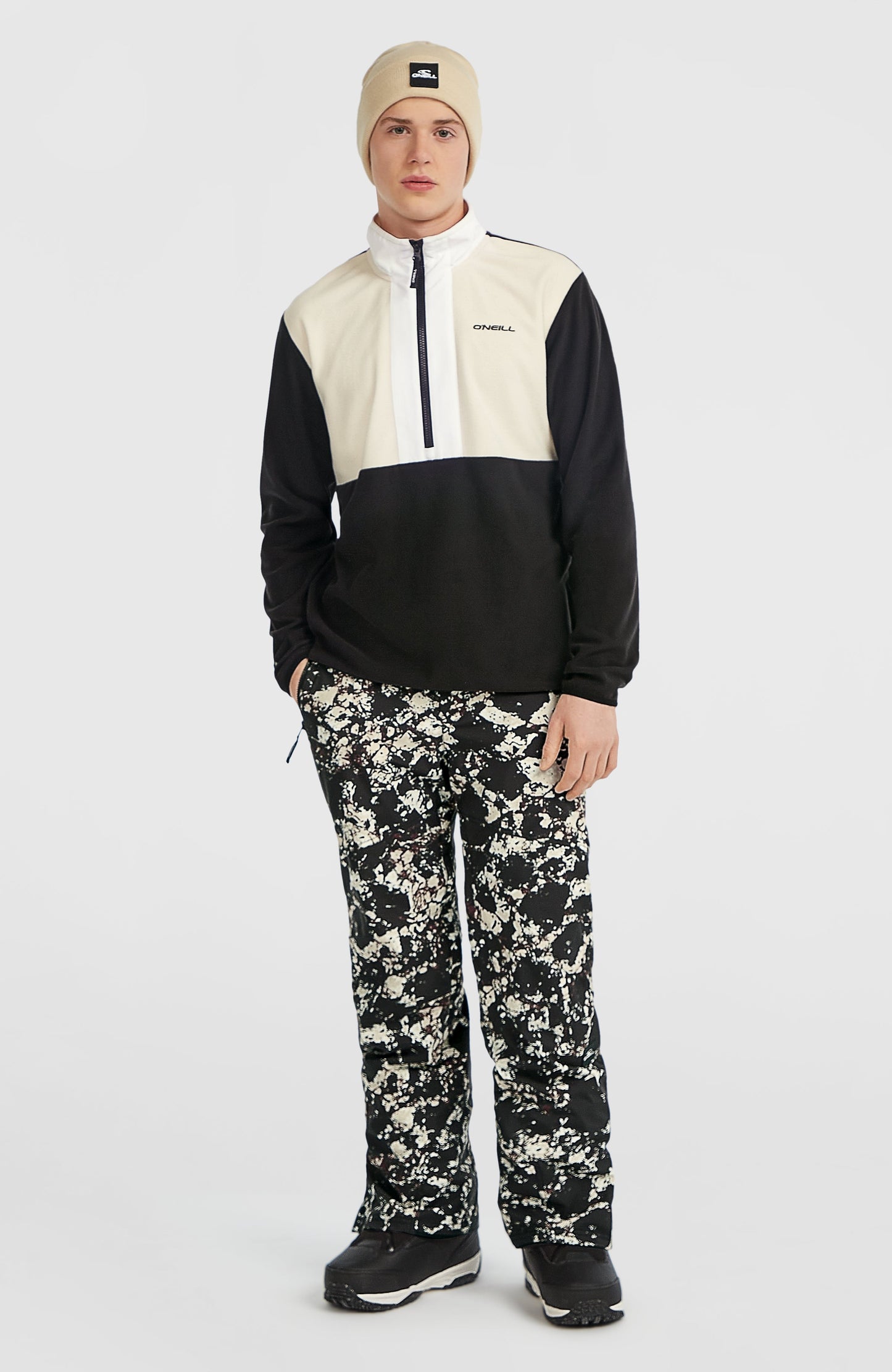 FWC'Cruz Snow Pants Men - Black/Beige Quarry