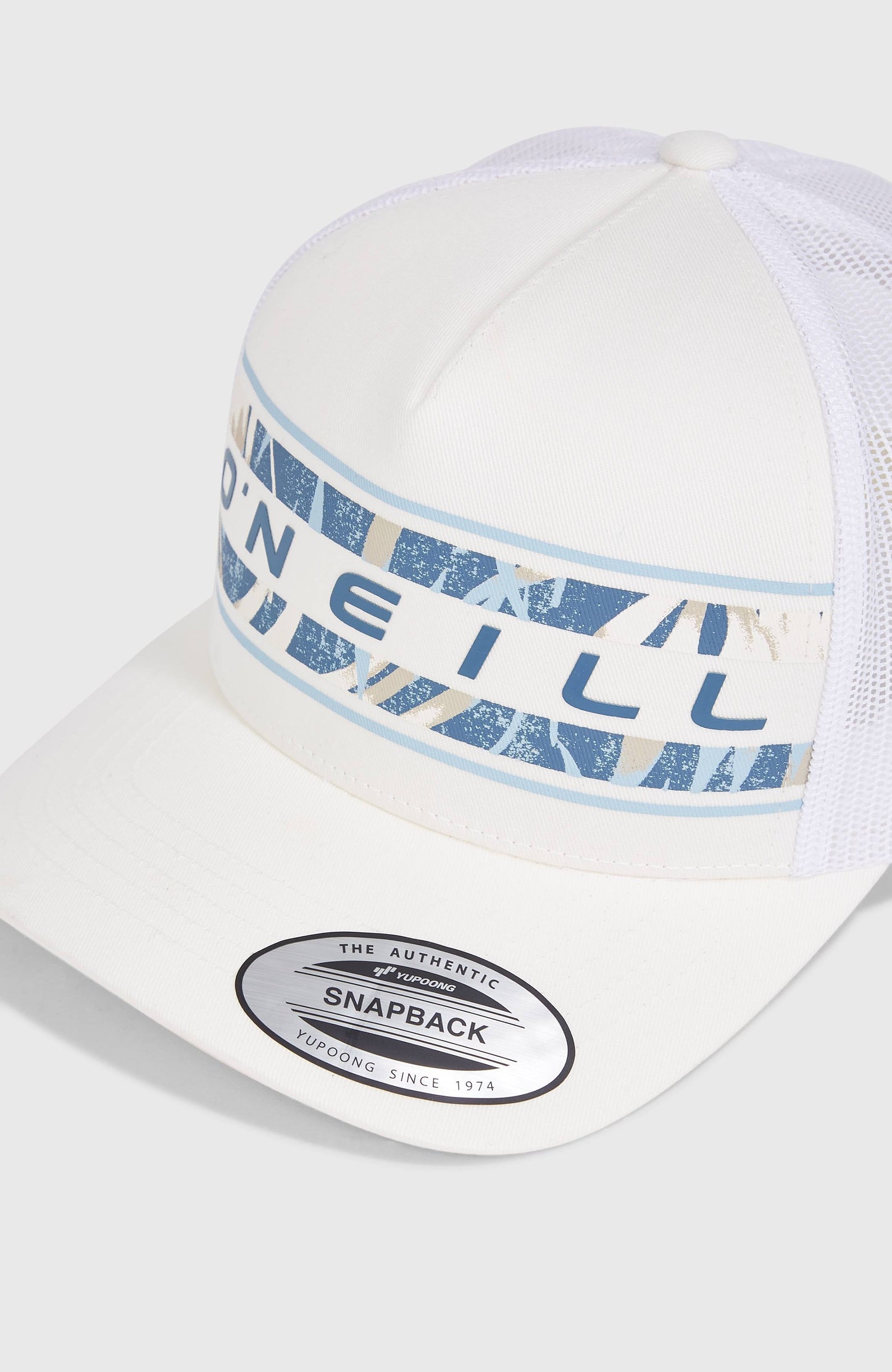 Flower Trucker Cap Men - Snow White