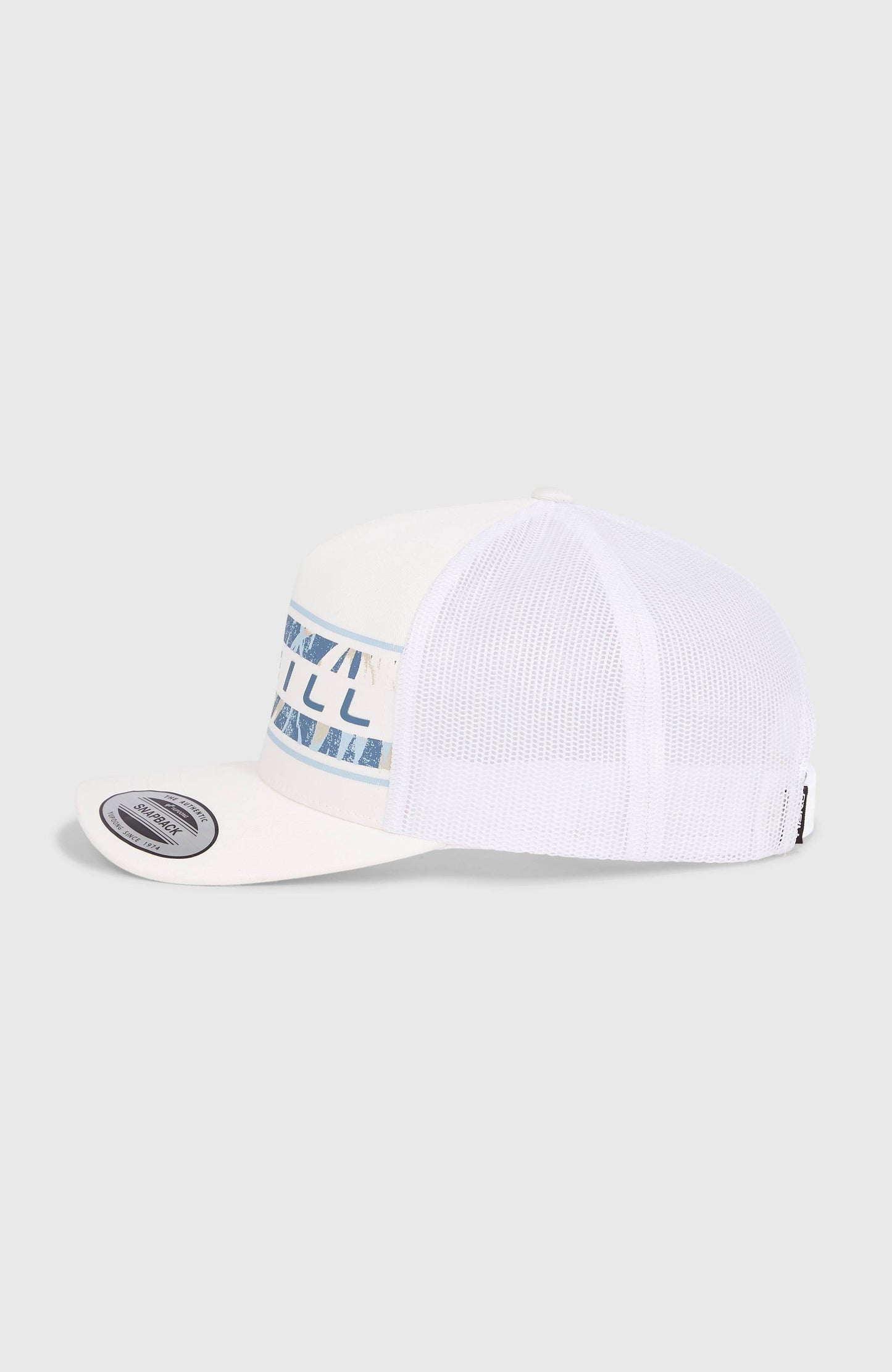 Flower Trucker Cap Men - Snow White