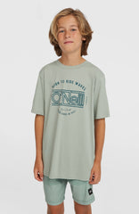 O'Neill Logo Stripe Swimshorts Kids - Boys Green Heritage O'Neill