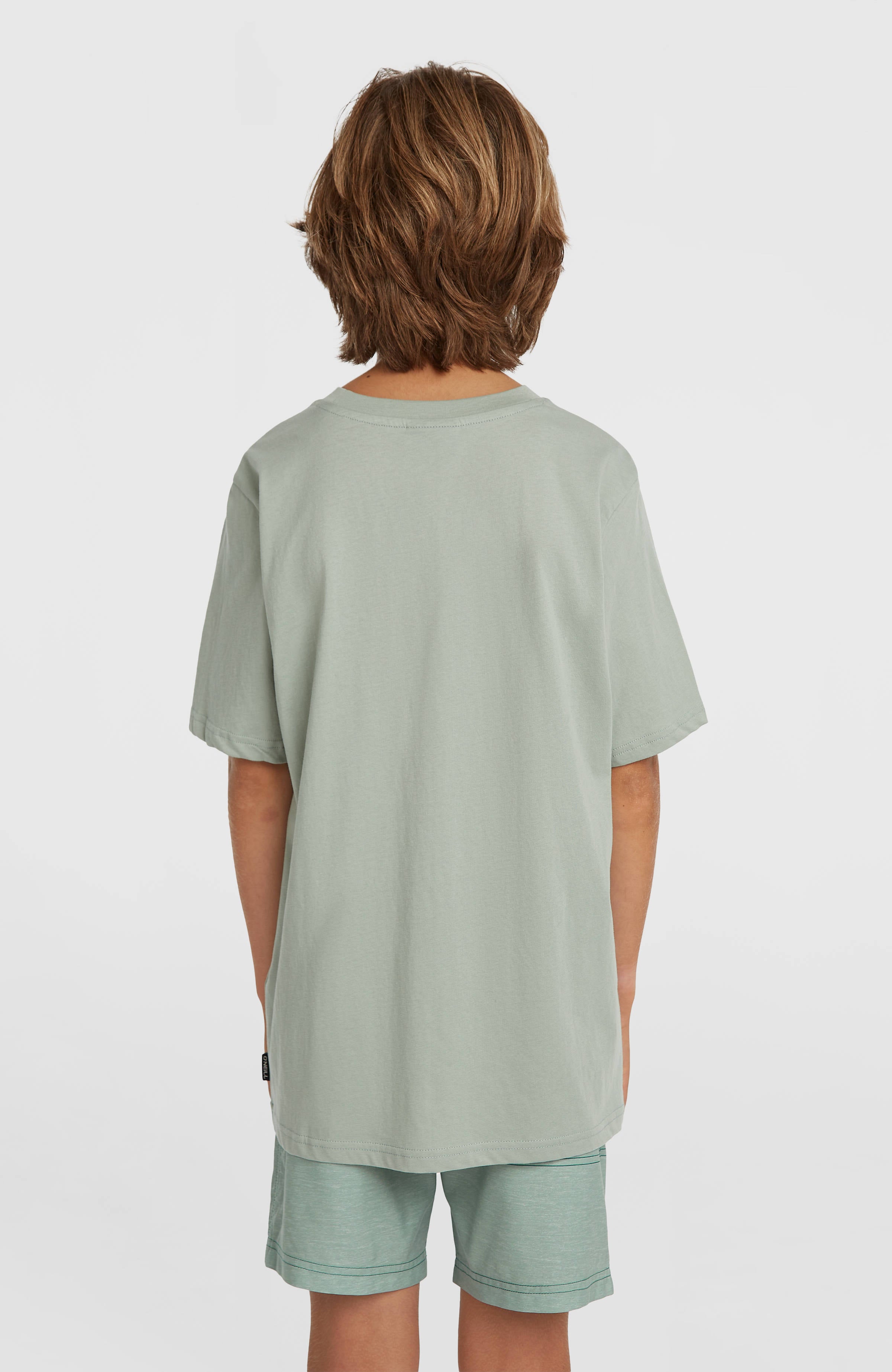 O'Neill Logo Stripe Swimshorts Kids - Boys Green Heritage O'Neill