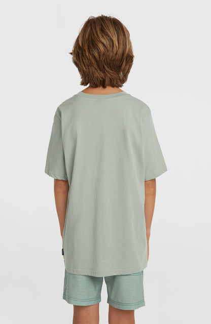 O'Neill Logo Stripe Swimshorts Kids - Boys Green Heritage O'Neill