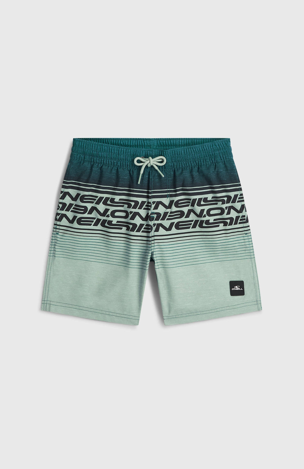 O'Neill Logo Stripe Swimshorts Kids - Boys Green Heritage O'Neill