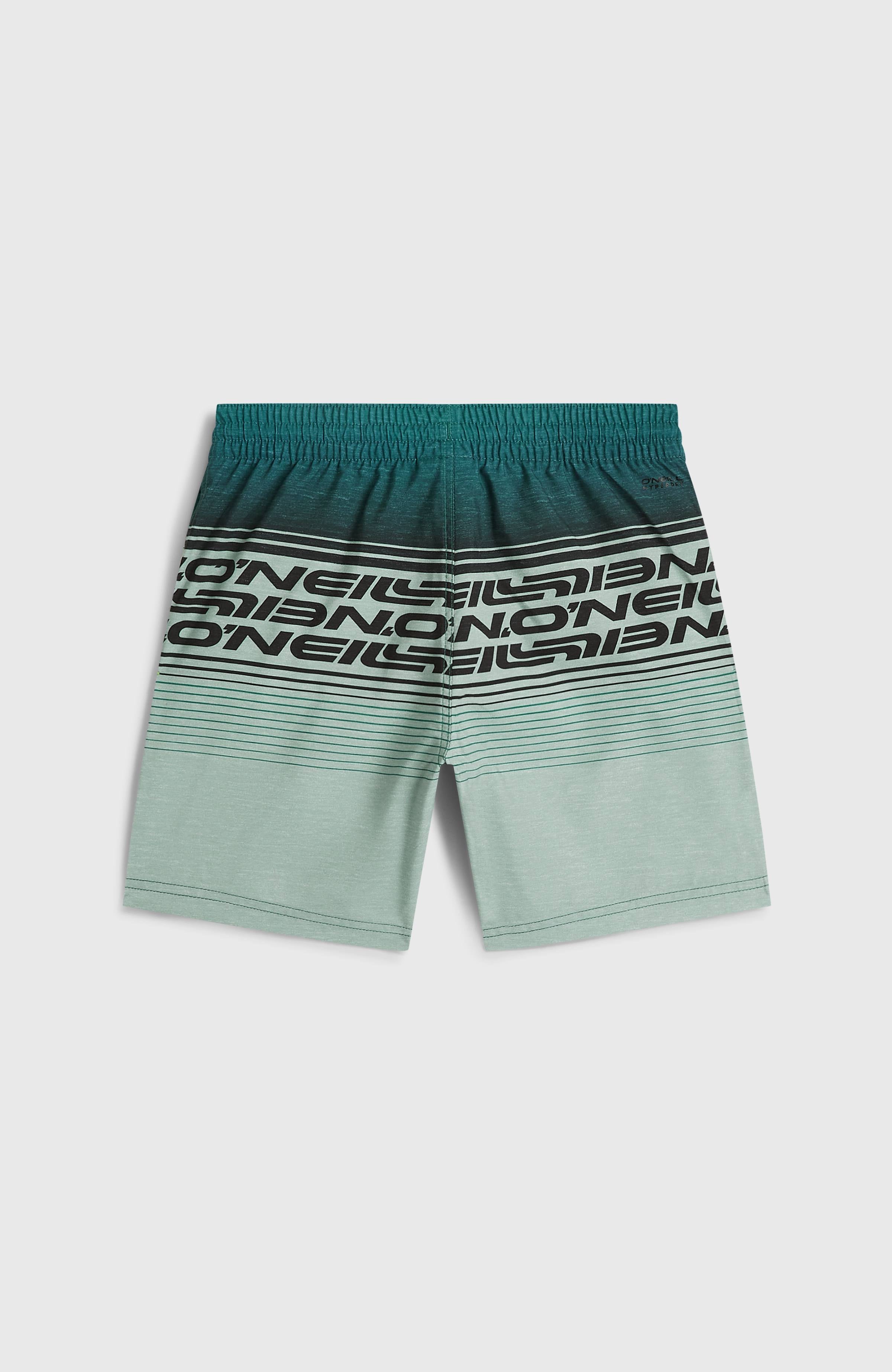 O'Neill Logo Stripe Swimshorts Kids - Boys Green Heritage O'Neill