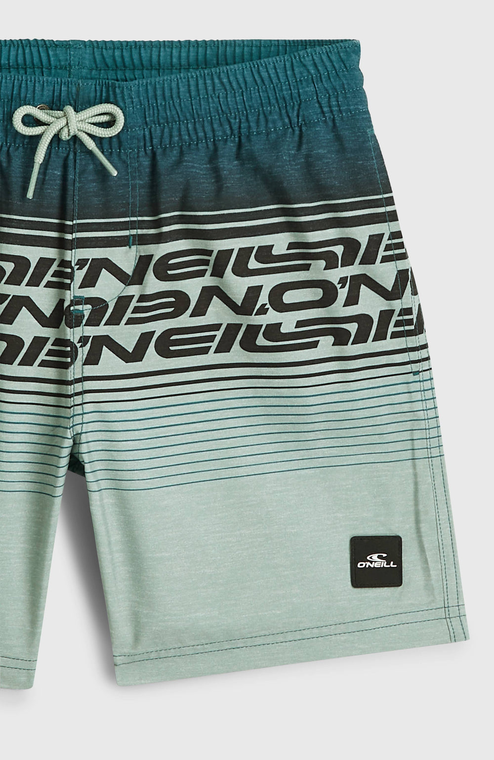 O'Neill Logo Stripe Swimshorts Kids - Boys Green Heritage O'Neill