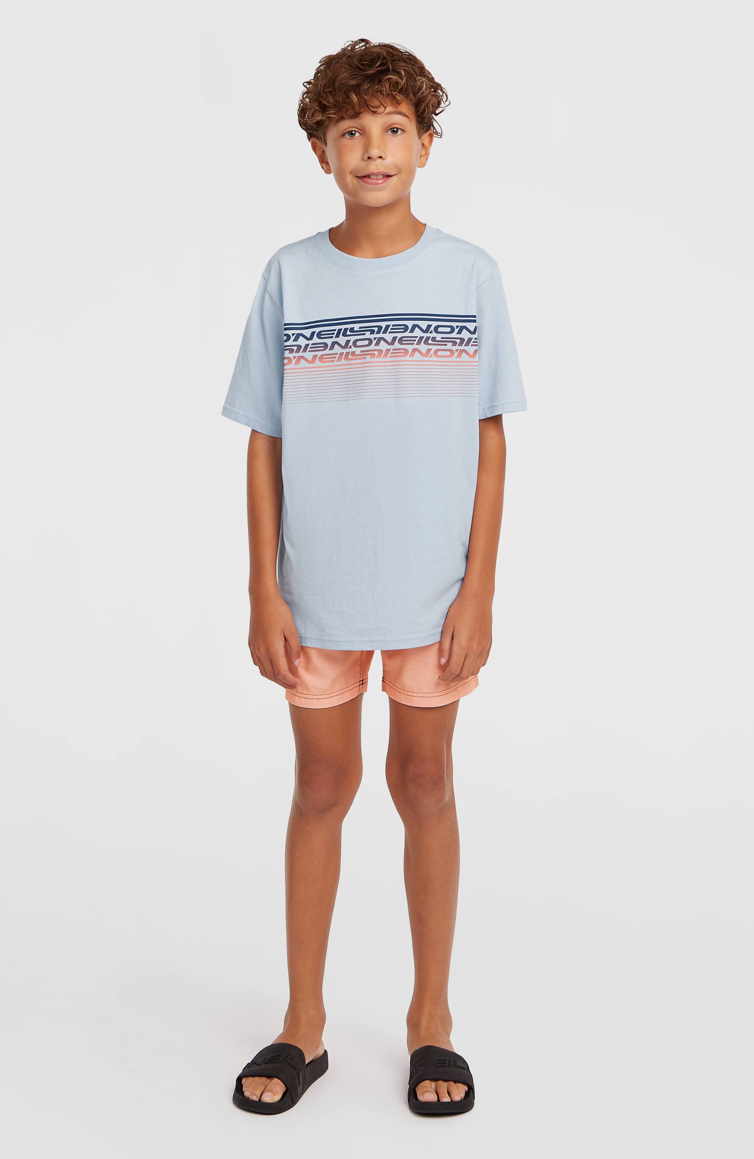 O'Neill Logo Stripe Swimshorts Kids - Boys Purple Heritage O'Neill