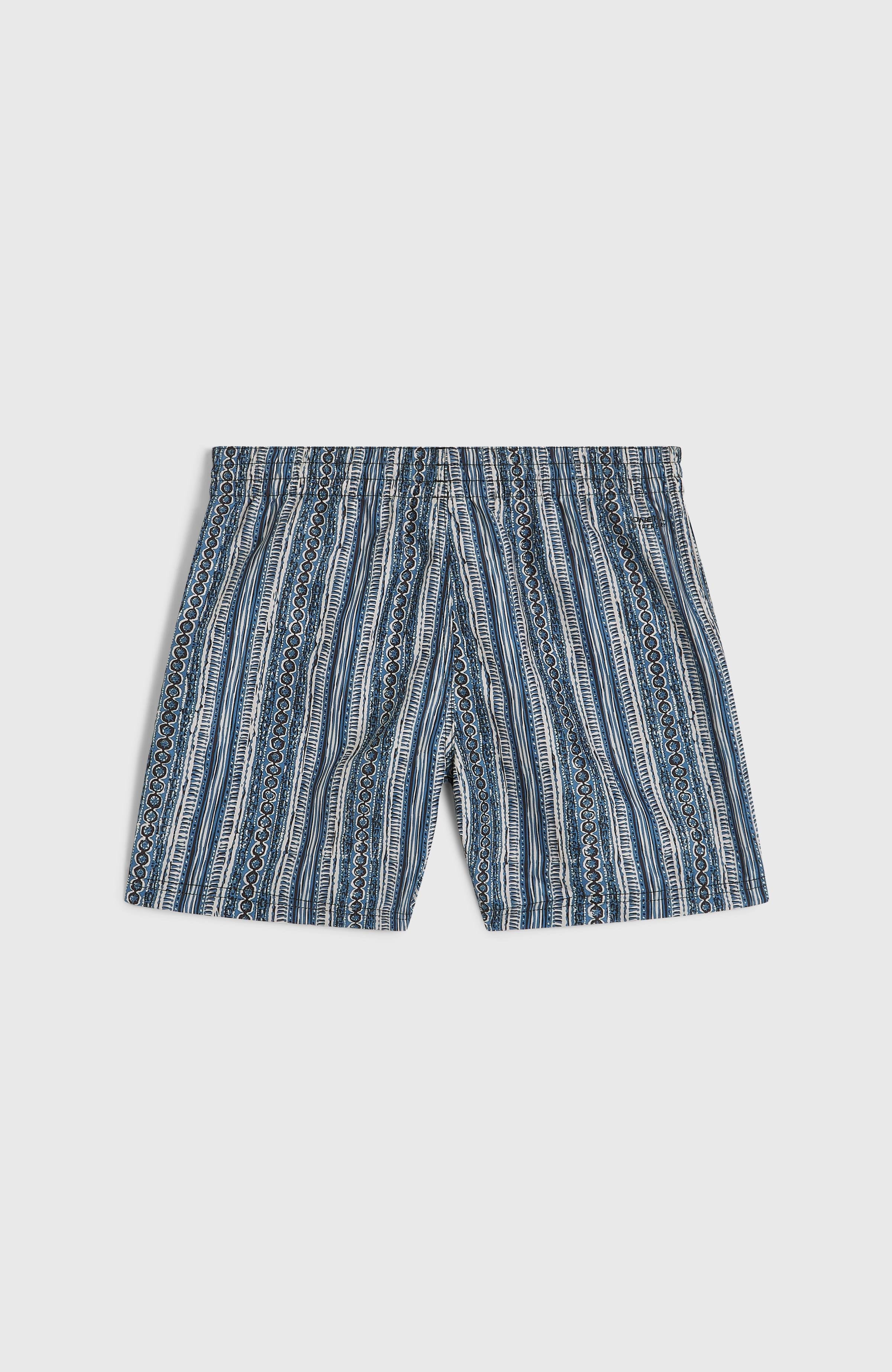 Cali 14'' Swim Shorts Kids - Blue Pressed Lines