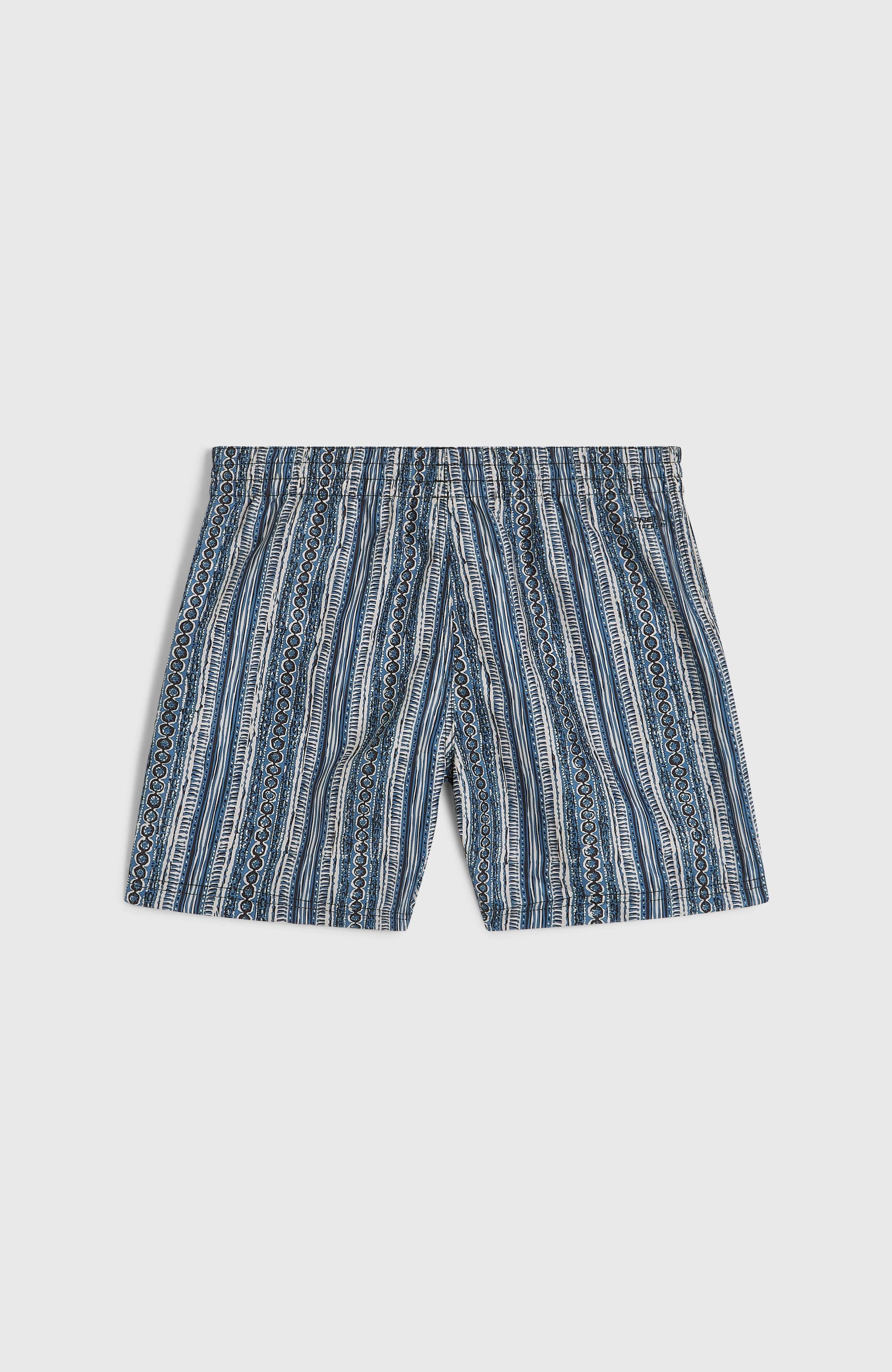 Cali 14'' Swim Shorts Kids - Blue Pressed Lines