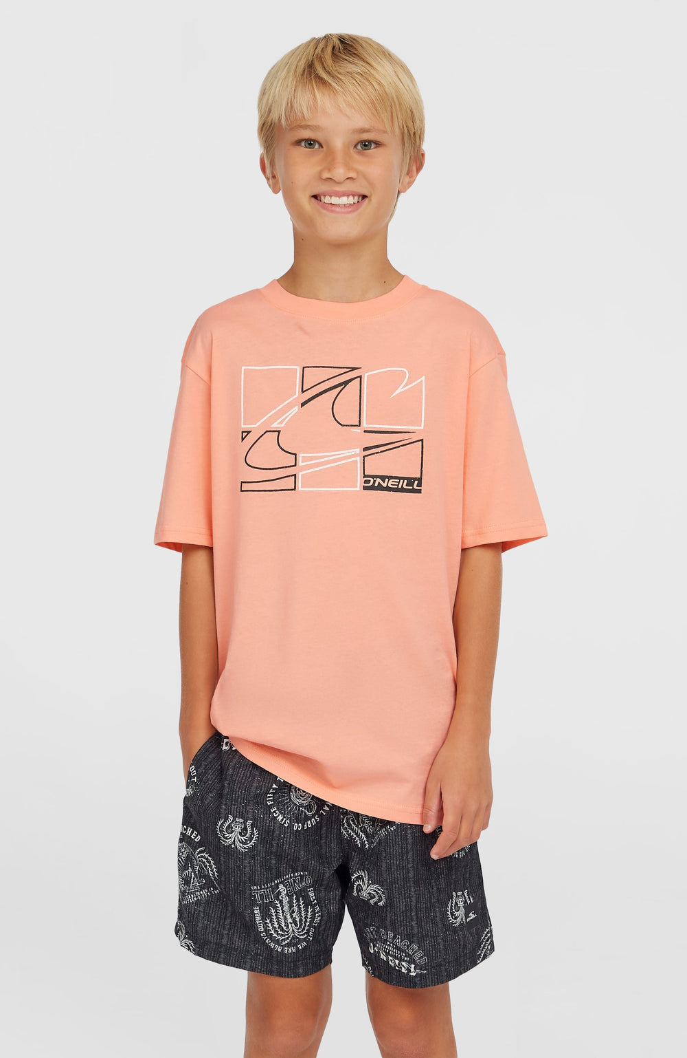 Cali 14'' Swim Shorts Kids - Black Mystical