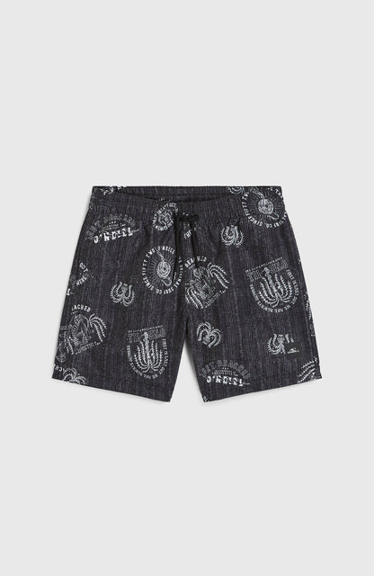 Cali 14'' Swim Shorts Kids - Black Mystical