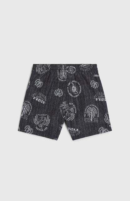 Cali 14'' Swim Shorts Kids - Black Mystical