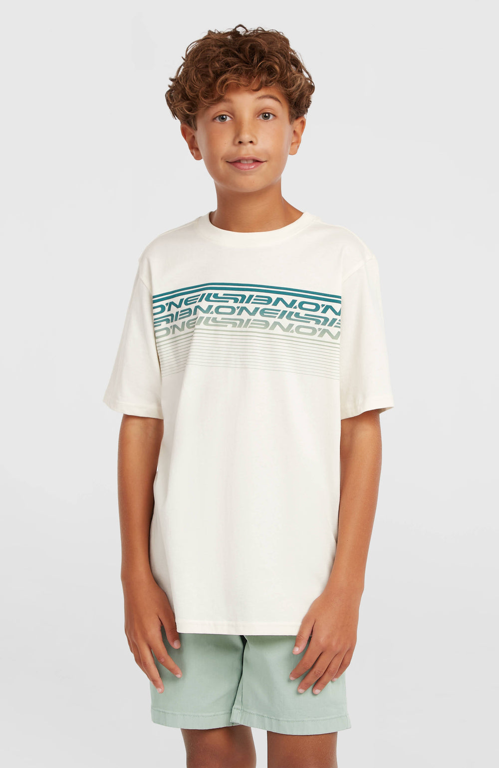 O'Neill Logo Stripe T-Shirt Kids - Snow White