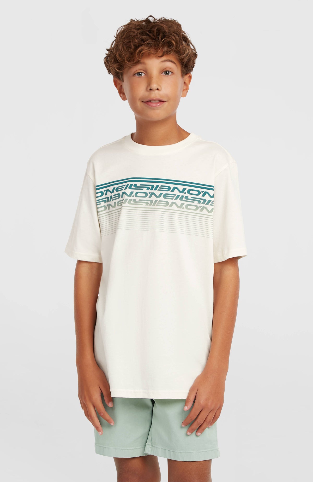 O'Neill Logo Stripe T-Shirt Kids - Snow White