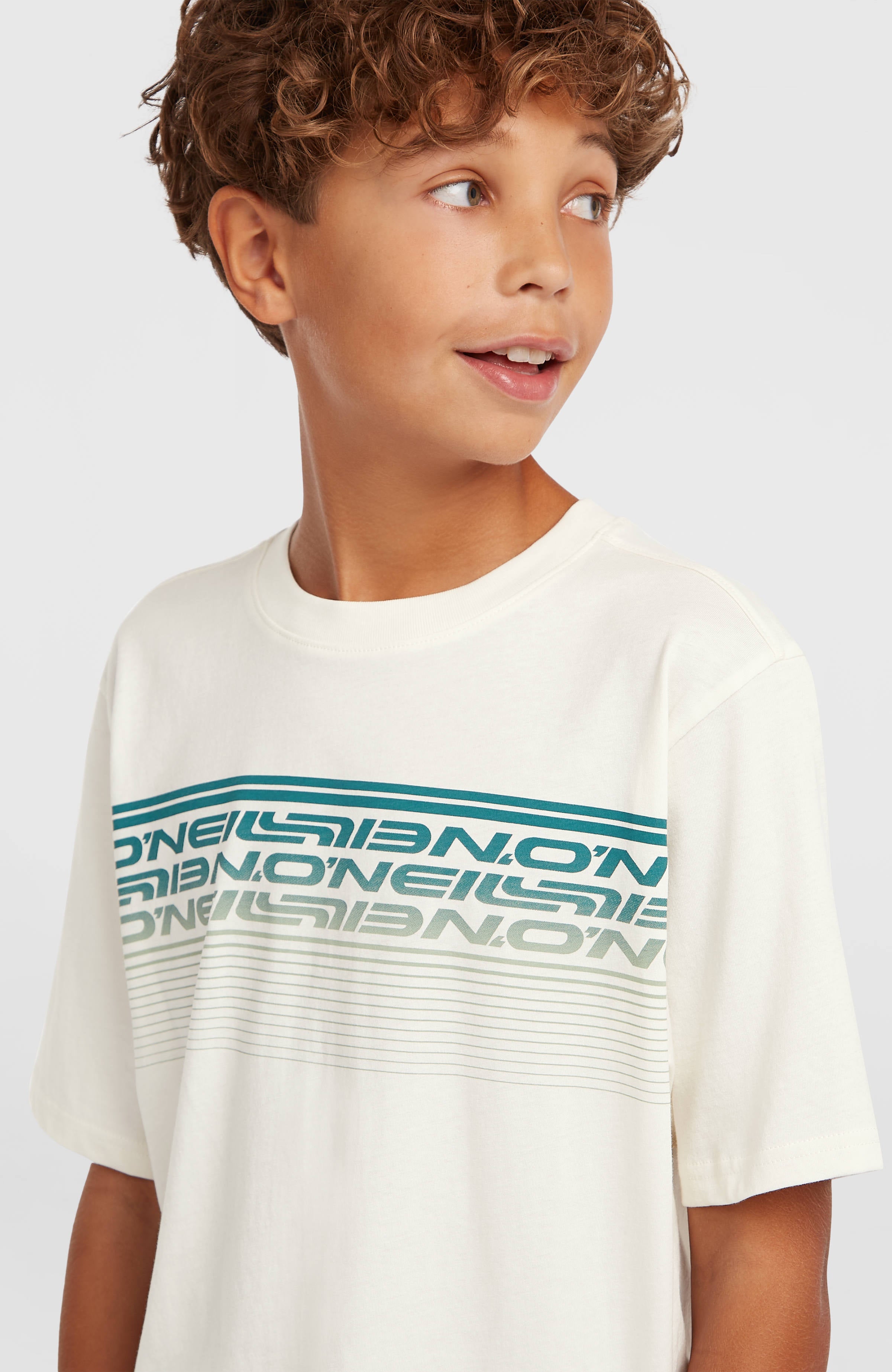 O'Neill Logo Stripe T-Shirt Kids - Snow White