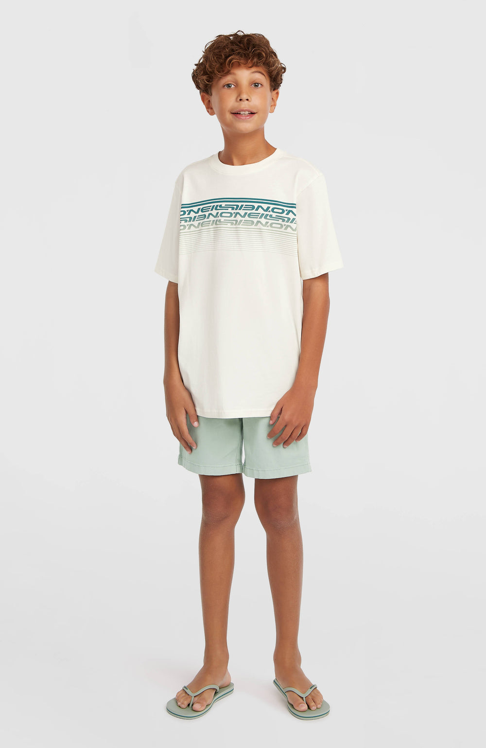 O'Neill Logo Stripe T-Shirt Kids - Snow White