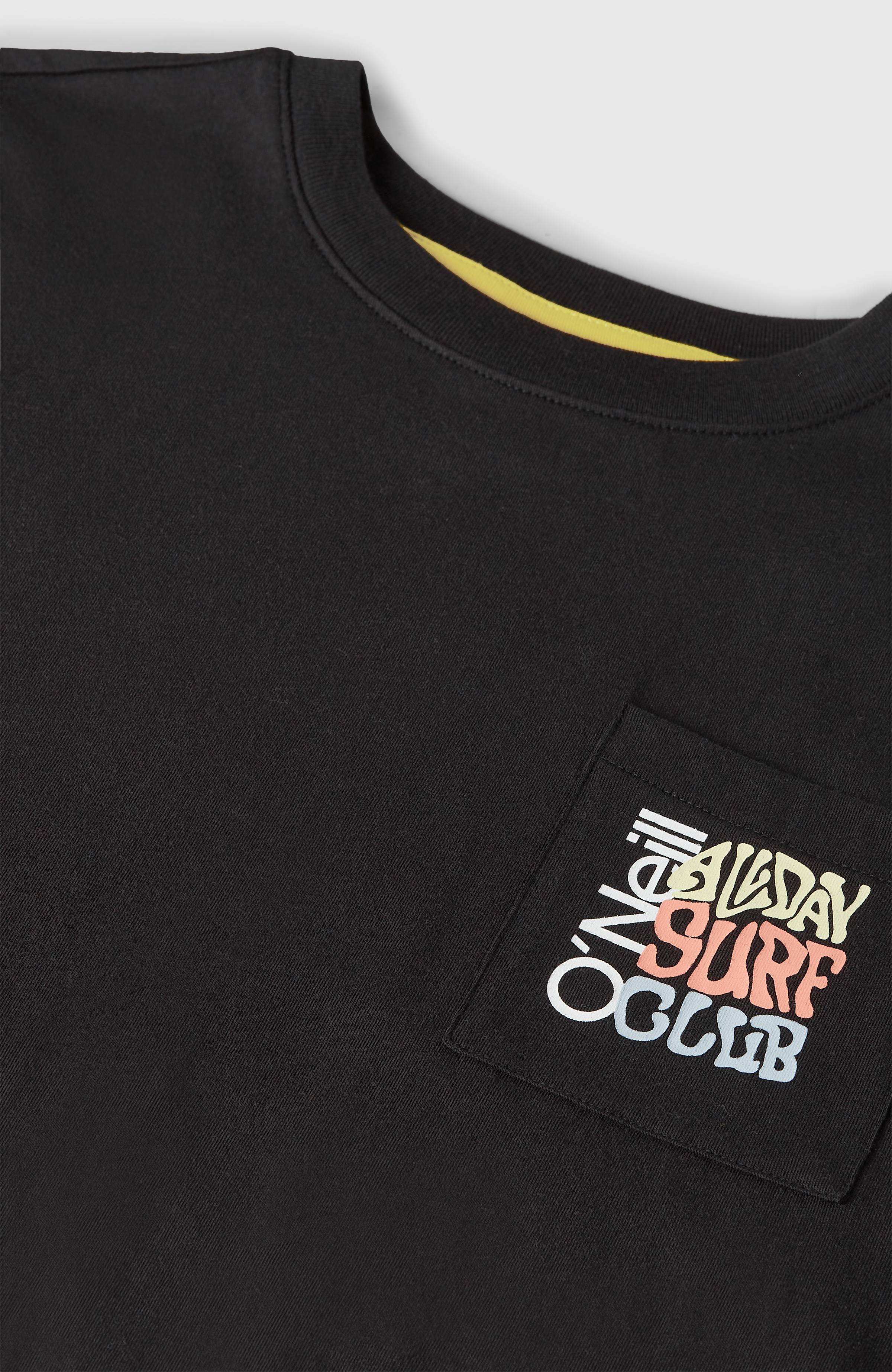 Chest Pocket T-Shirt Kids - Black Out