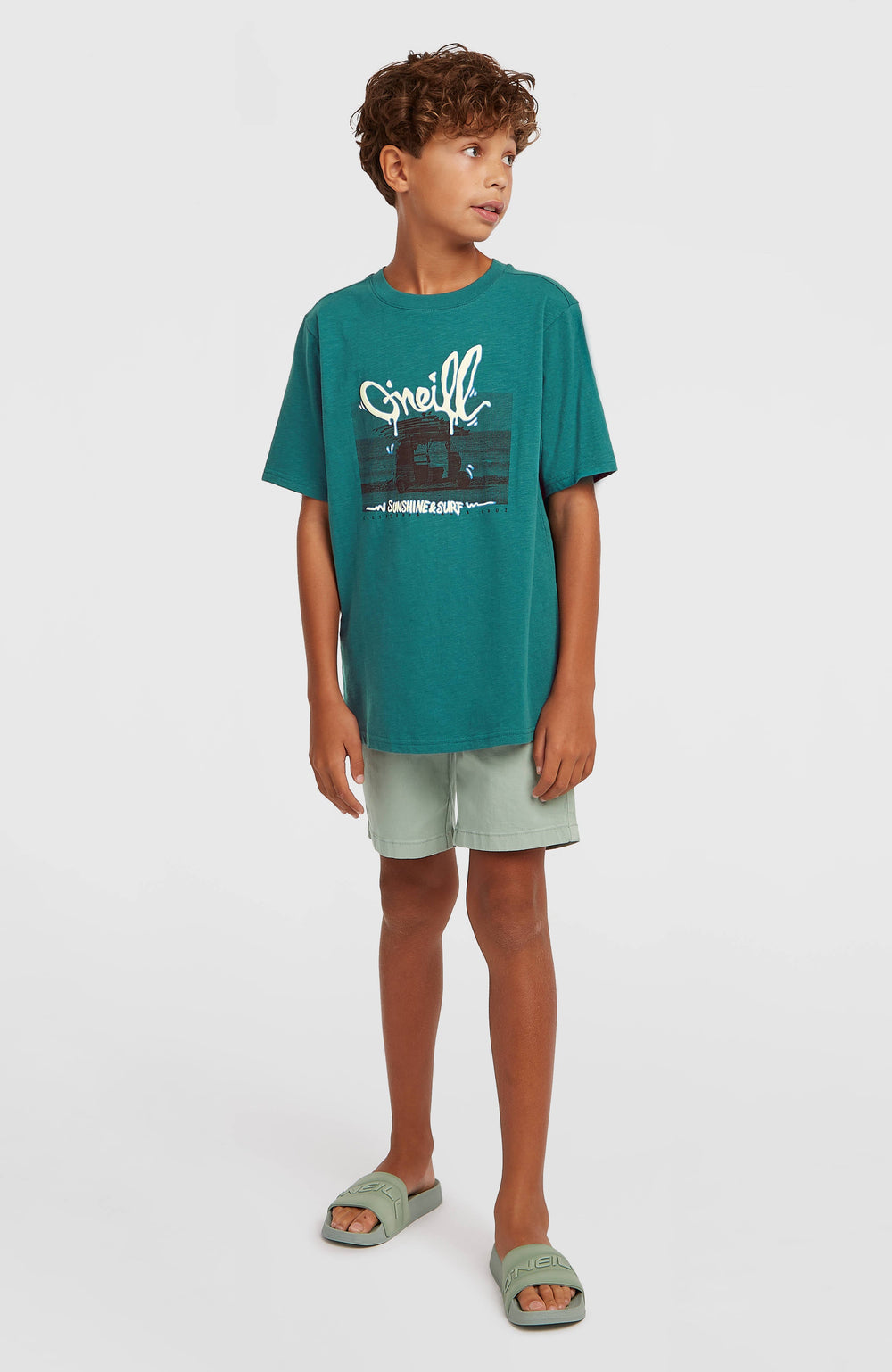 Slub Graphic T-Shirt Kids - Botanical Heat